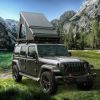 Trustmade Triangle Aluminium Black Hard Shell Grey Rooftop Tent with Roof Rack Scout Plus Series